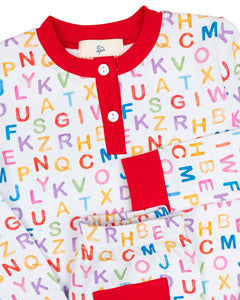 ABC Knit Pajama Set- FINAL SALE