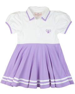 Purple and White Knit Tennis Dress- FINAL SALE