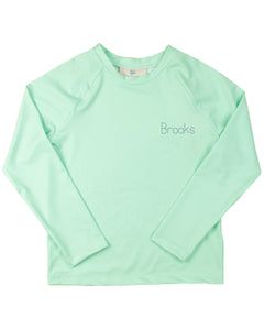 Rash Guard Long Sleeve in Sherbert Green- FINAL SALE
