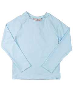 Rash Guard Long Sleeve in Light Blue- FINAL SALE