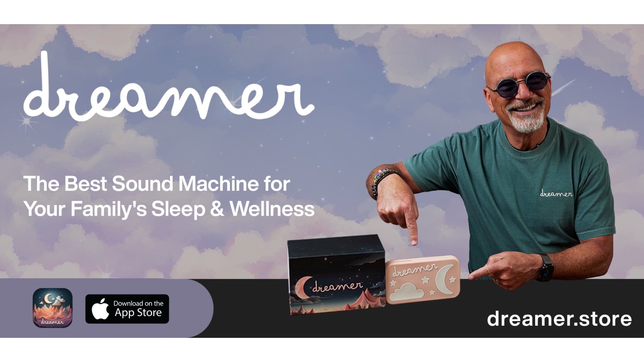 Dreamer Baby Sound Machine with 432Hz & 528Hz