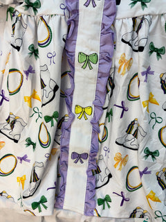 Boots and Bows Embroidered GIrls Dress