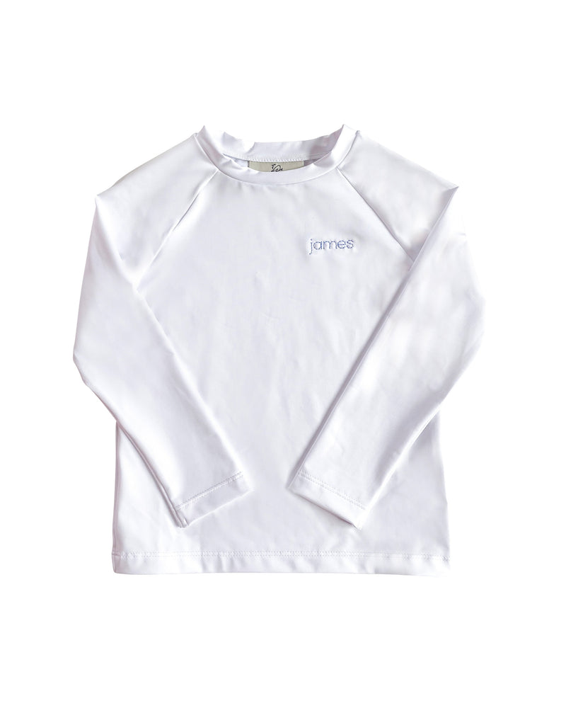 Rash Guard Long Sleeve in White