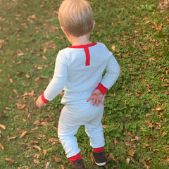 Sleepy Bees Blue Stripe Pajamas