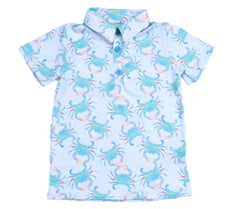 Aqua Crab Boys Polo Shirt