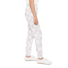 Trellis Bow Youth Joggers Activewear - Pink