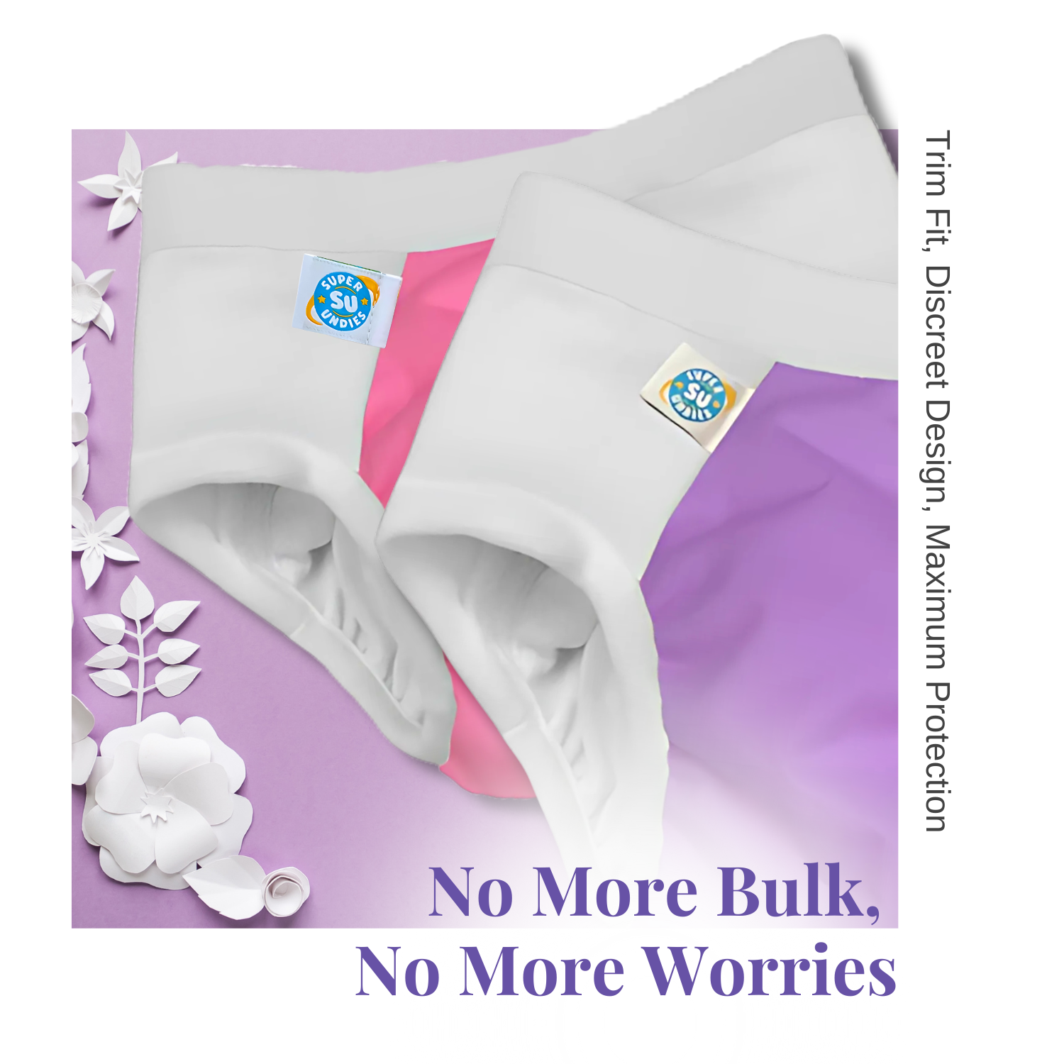 (5 Pack)  3-in-1 Diapers for Big Kids & 3 Liners