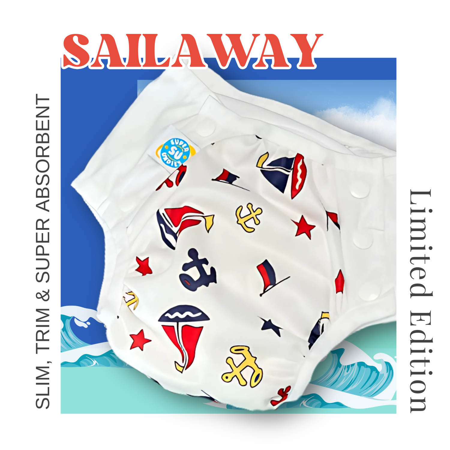 3-in-1 Waterproof Diaper, Trainer & Swim Gear for Special Needs