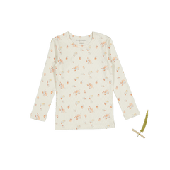 The Printed Long Sleeve Tee - Seashell