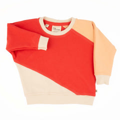 Baby Diagonal Colorblock Sweatshirt