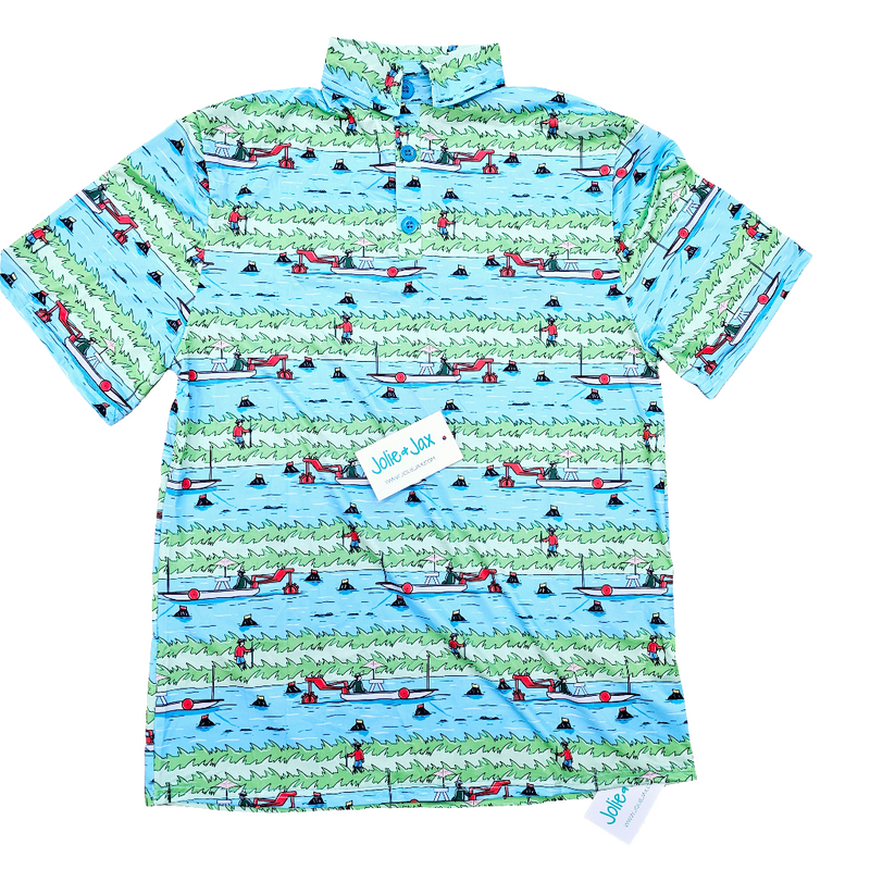 Crawfish Harvest Adult Polo Shirt