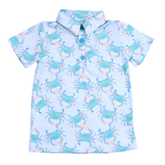 Aqua Crab Boys Polo Shirt