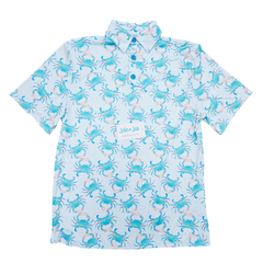 Aqua Crab Men's Polo Shirt