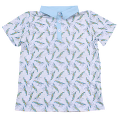 Baby Blue Shrimp Polo Kids