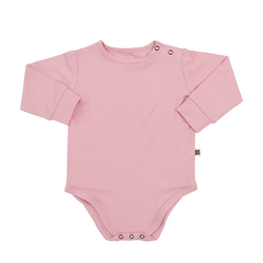 Candy Pink Long Sleeve Bodysuit