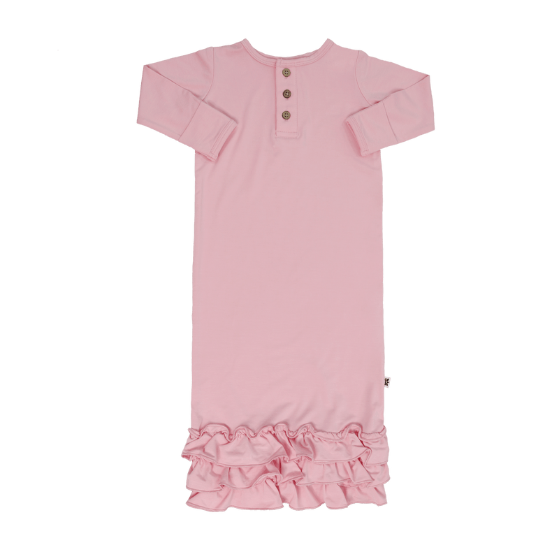 Candy Pink Ruffle Gown