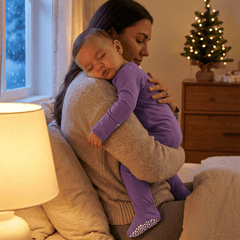 Deep Purple Baby Zipper Footie