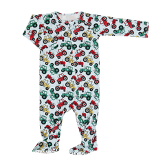 Down on the Farm Zipper Footie