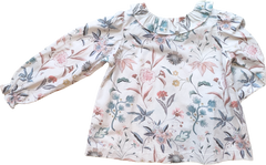 Farrah Top in Field Botanical White