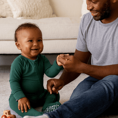 Hunter Green Zipper Footie