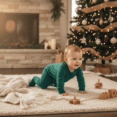 Hunter Green Zipper Footie