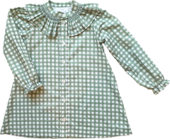 Molly Anne Dress in Field Check Sage