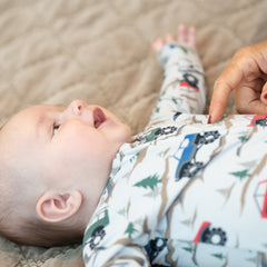 Over the River Zipper Footie