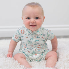 Fishing Poles Polo Romper