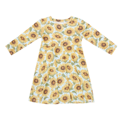 Sammy's Sunflower Swirly Girl Dress