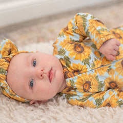 Sammy's Sunflower Zipper Footie