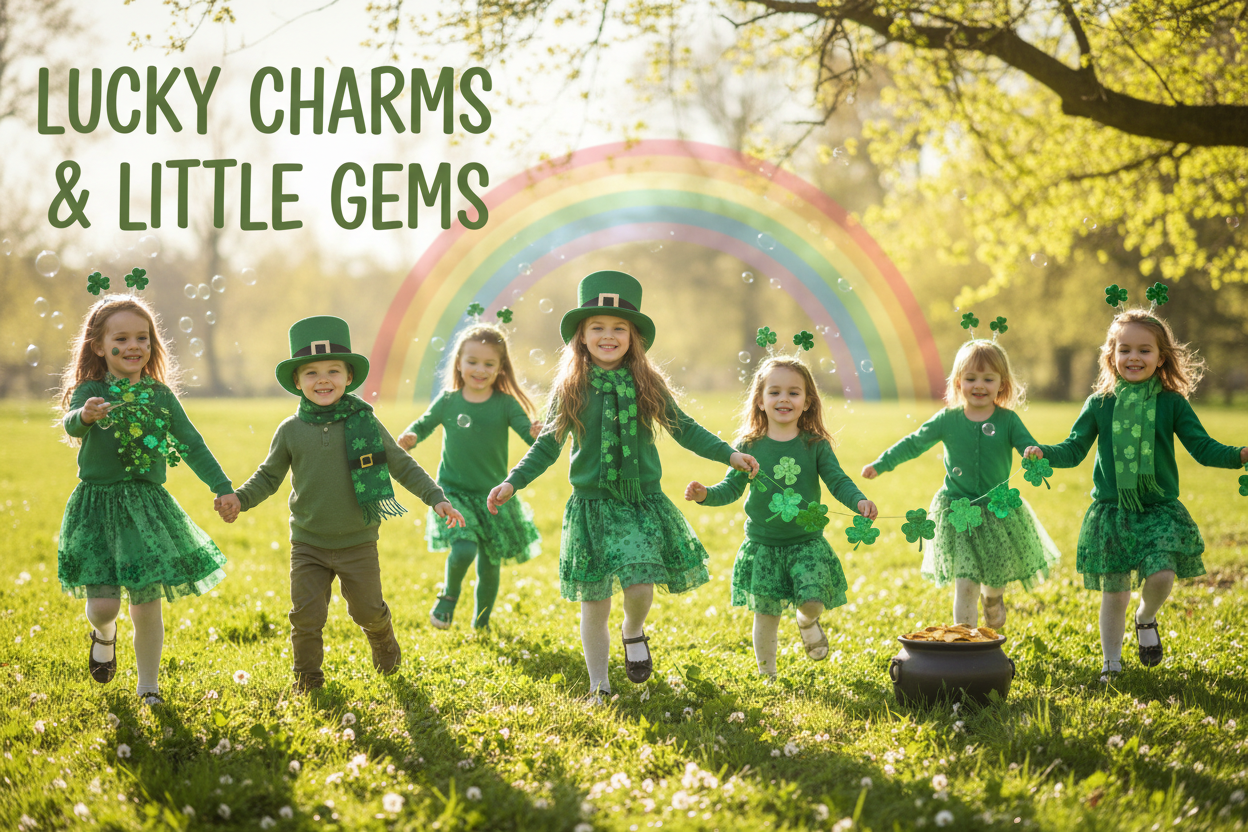 St. Patrick's Day Kids Playing