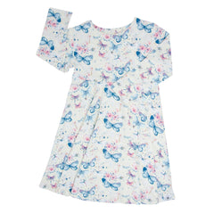 Watercolor Butterfly Swirly Girl Dress