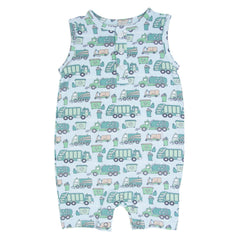 Garbage Trucks Recycle Tank Romper