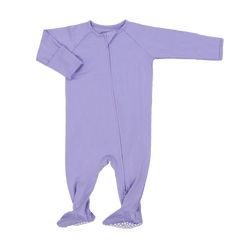 Violets Are Violet Zipper Footie