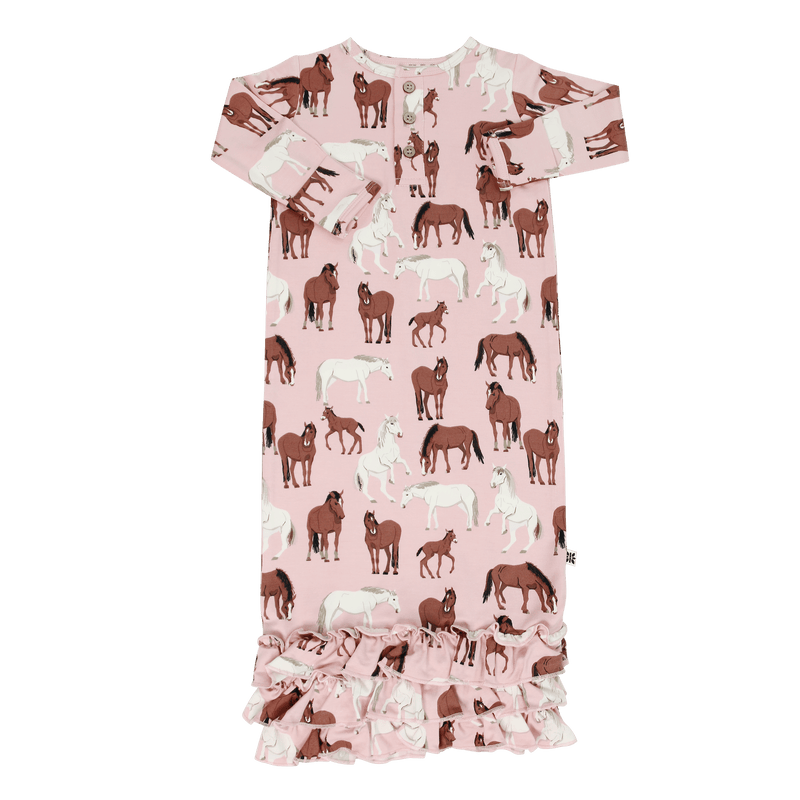 Wild Horses Ruffle Gown