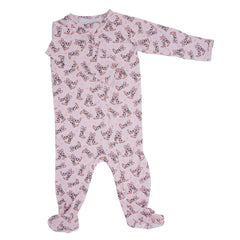 Cowhide Boots Bows Zipper Footie